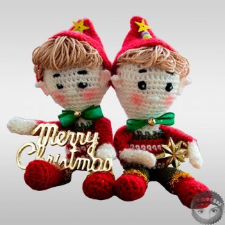 Amigurumi Gemelos de Navidad