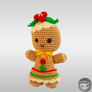 Amigurumi Mujer Jengibre Navidad